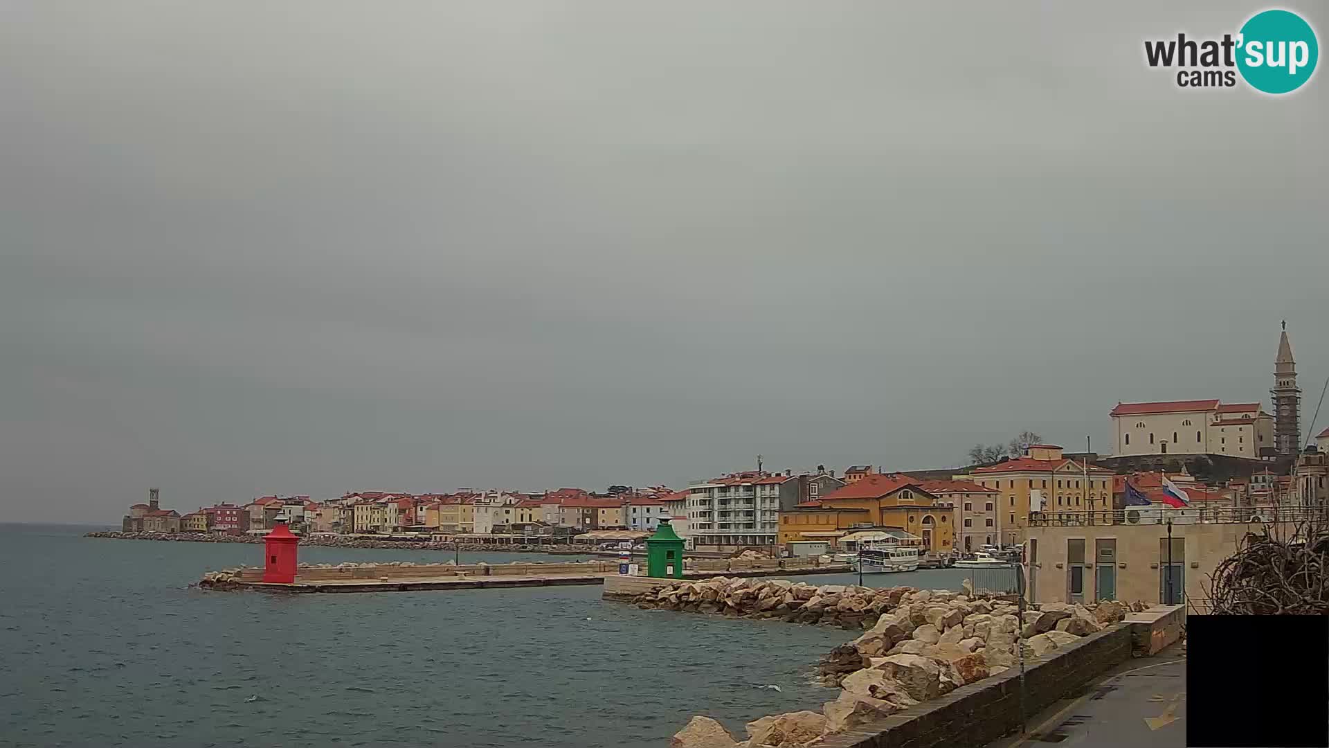 Piran – view to Punta and Mandrač