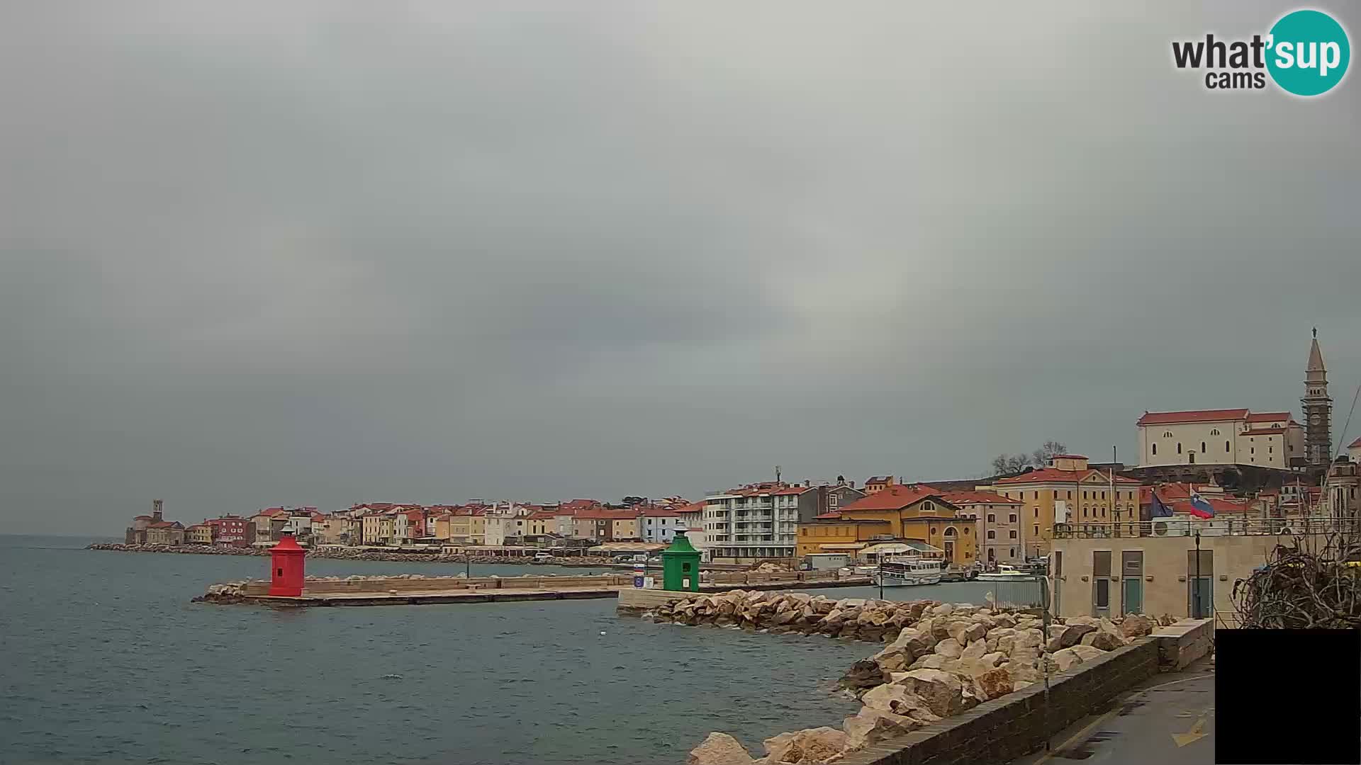 Piran – view to Punta and Mandrač