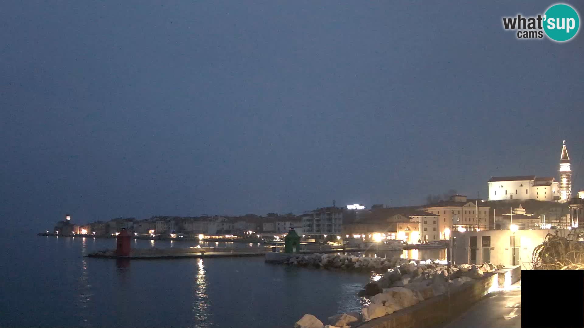 Piran – view to Punta and Mandrač