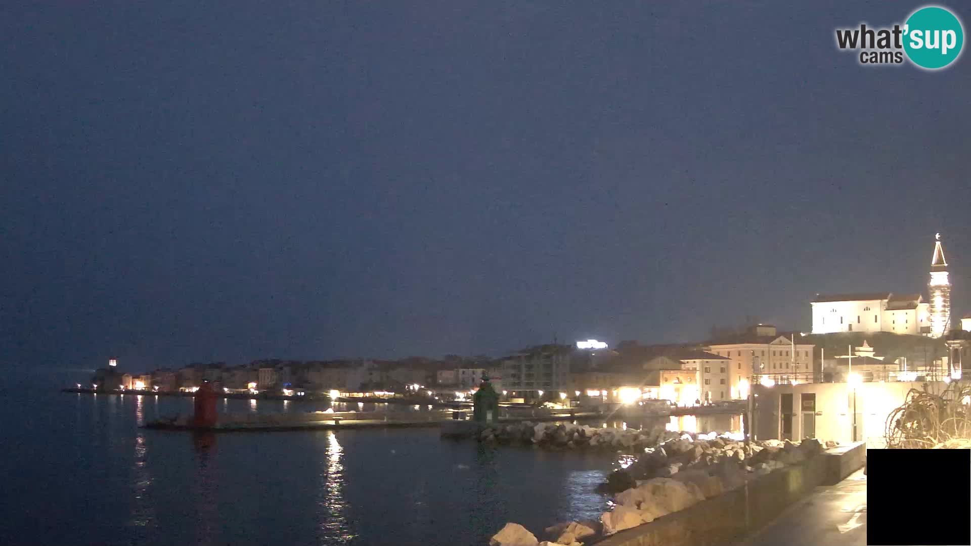 Piran – view to Punta and Mandrač