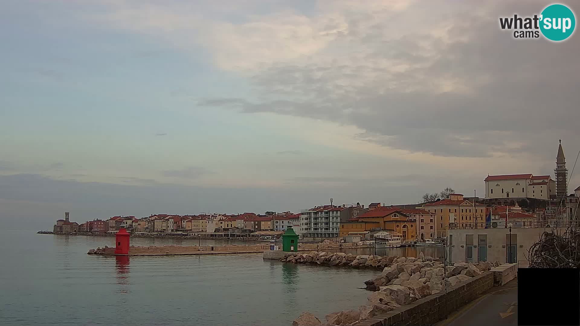 Piran – view to Punta and Mandrač