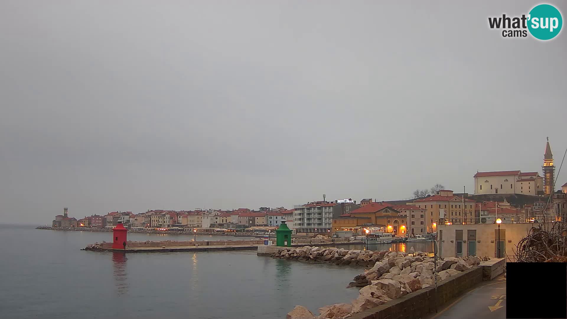 Piran – view to Punta and Mandrač