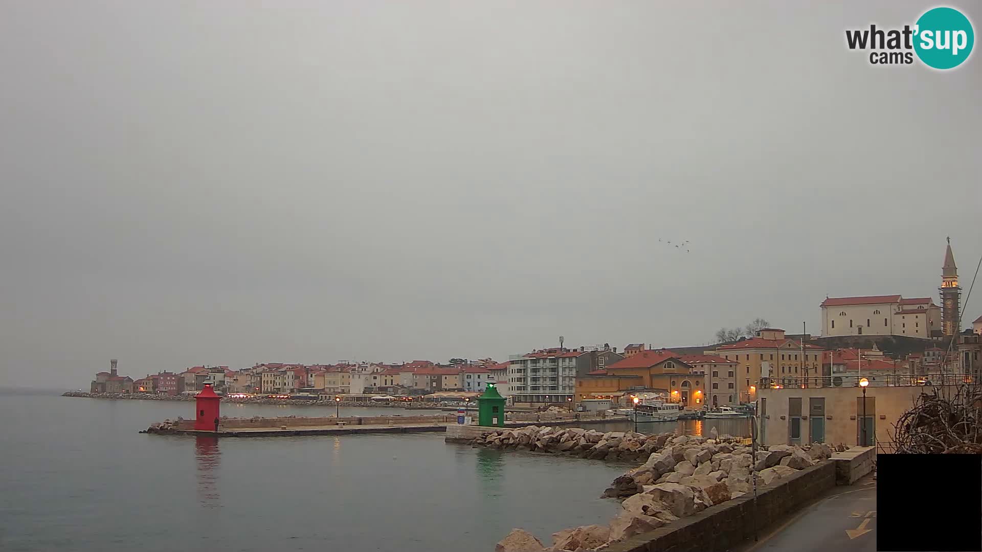 Piran – view to Punta and Mandrač