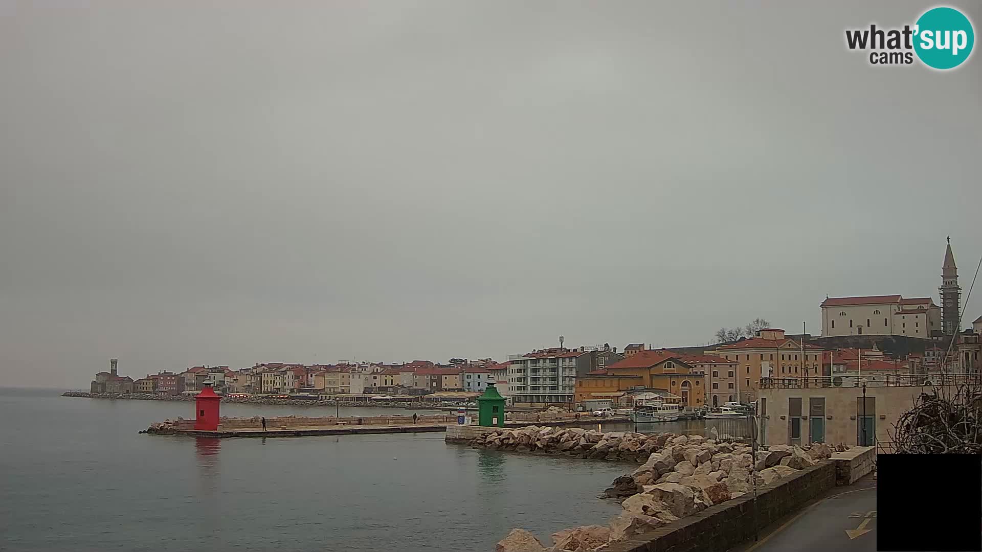 Piran – view to Punta and Mandrač