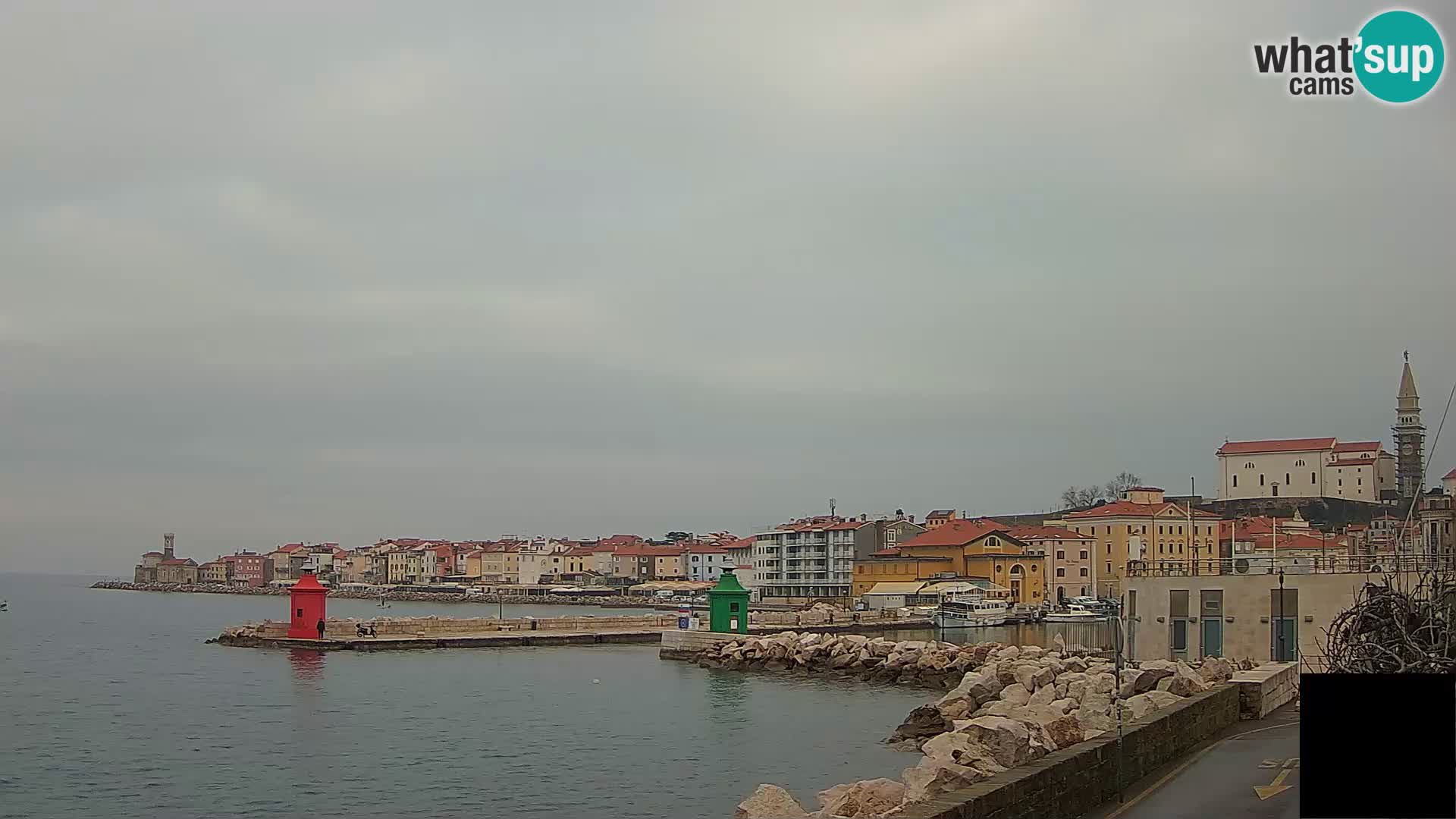 Piran – view to Punta and Mandrač