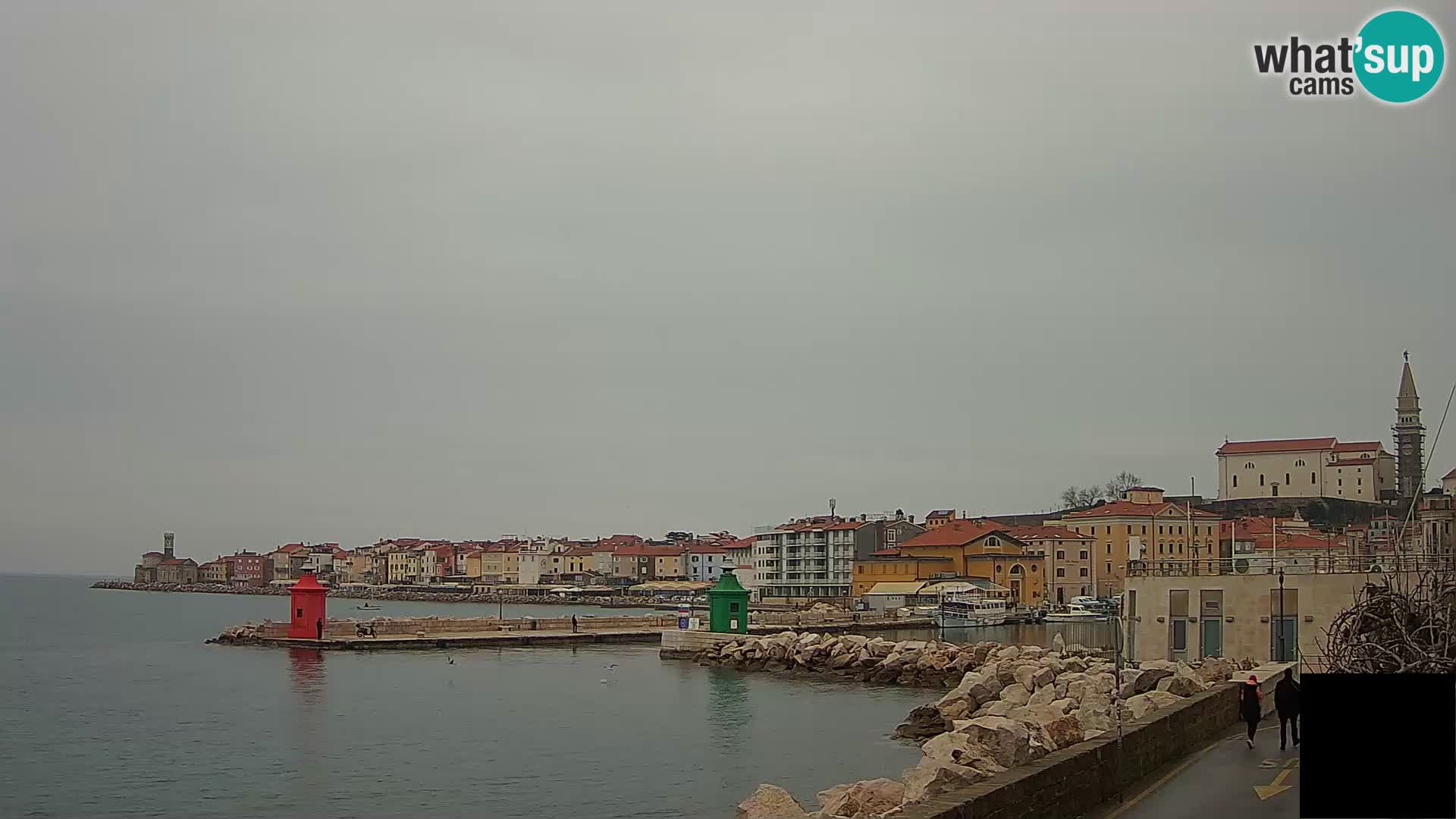 Piran – view to Punta and Mandrač