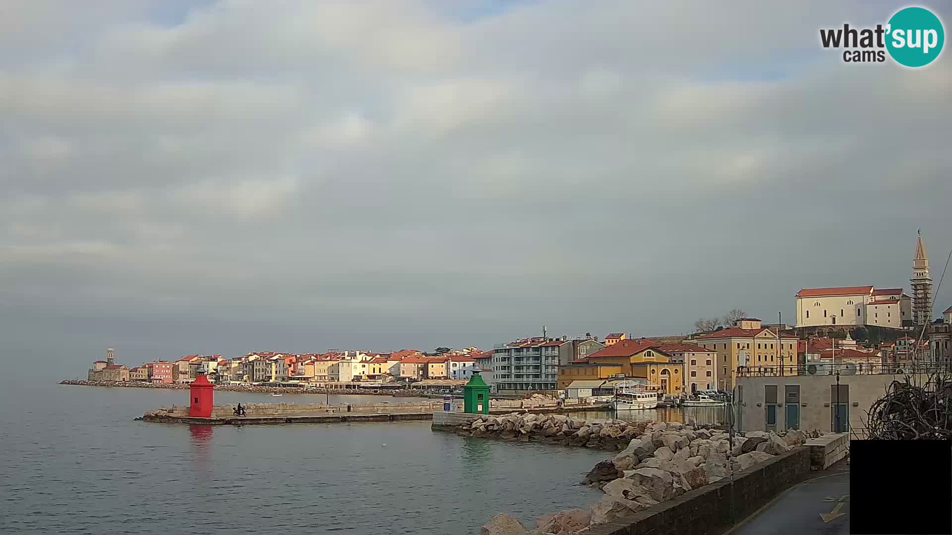 Piran – view to Punta and Mandrač