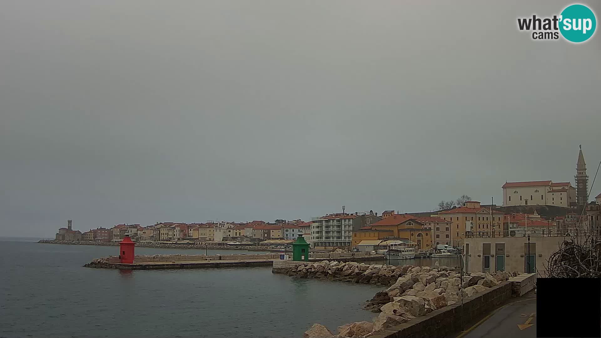 Piran – view to Punta and Mandrač