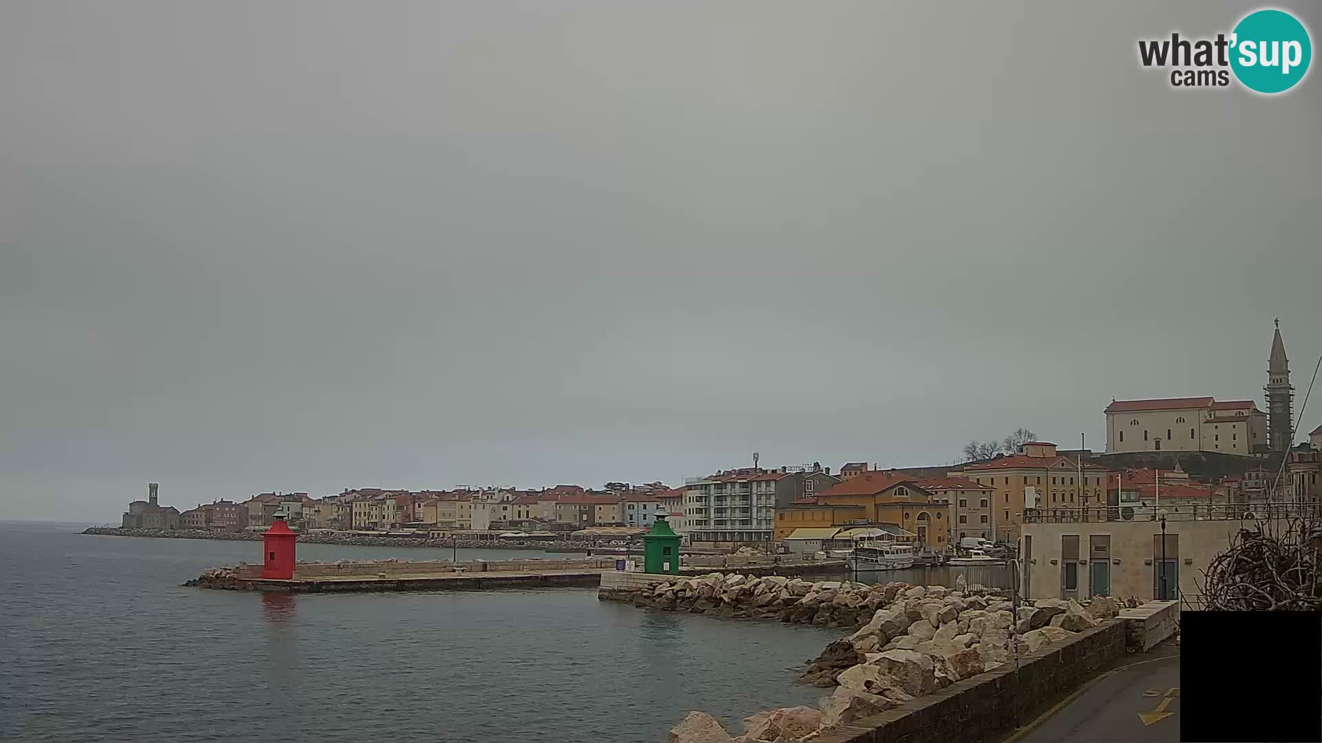 Piran – view to Punta and Mandrač