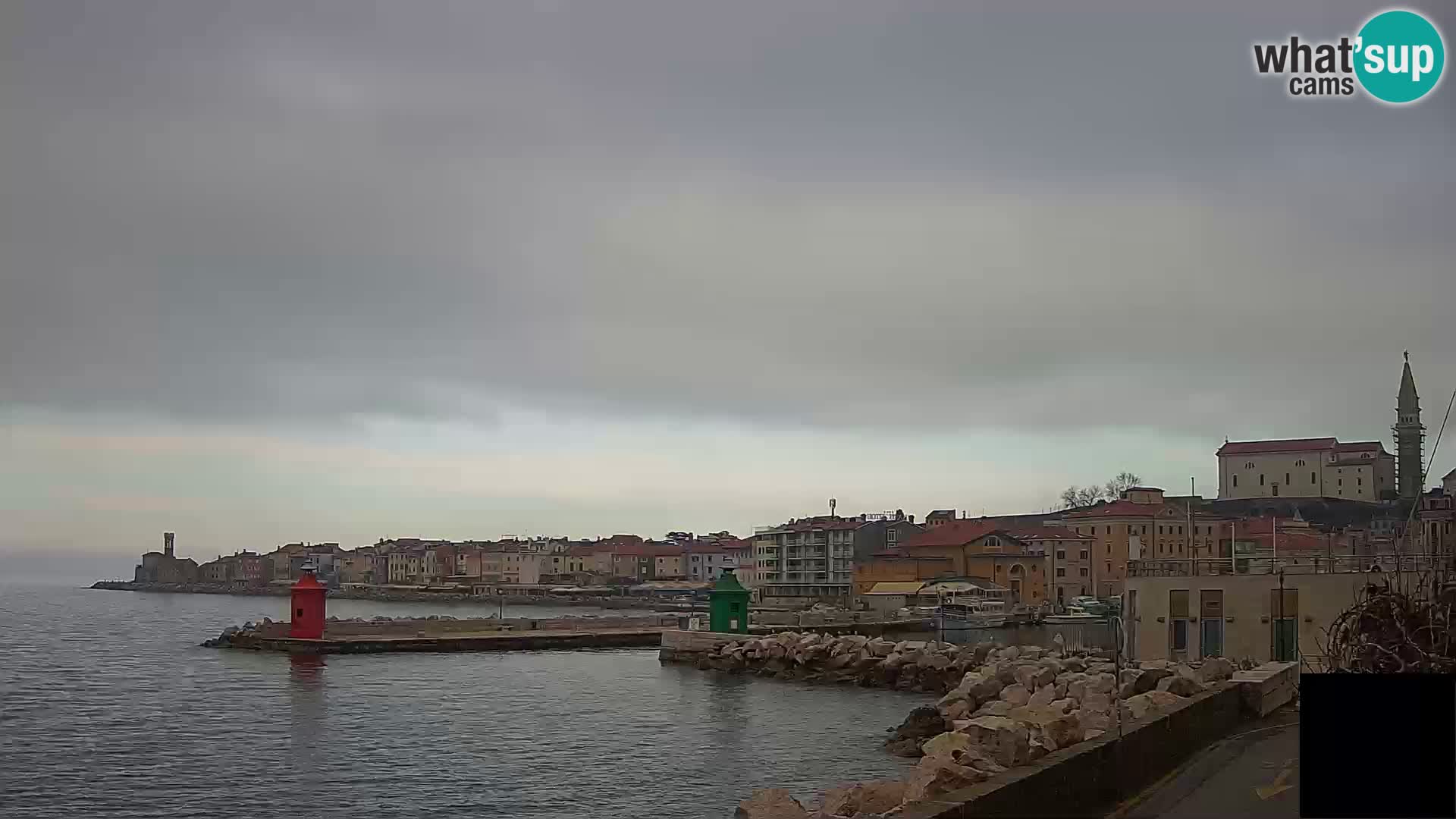 Piran – view to Punta and Mandrač