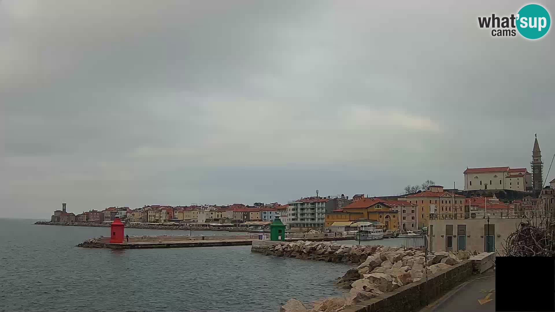 Piran – view to Punta and Mandrač