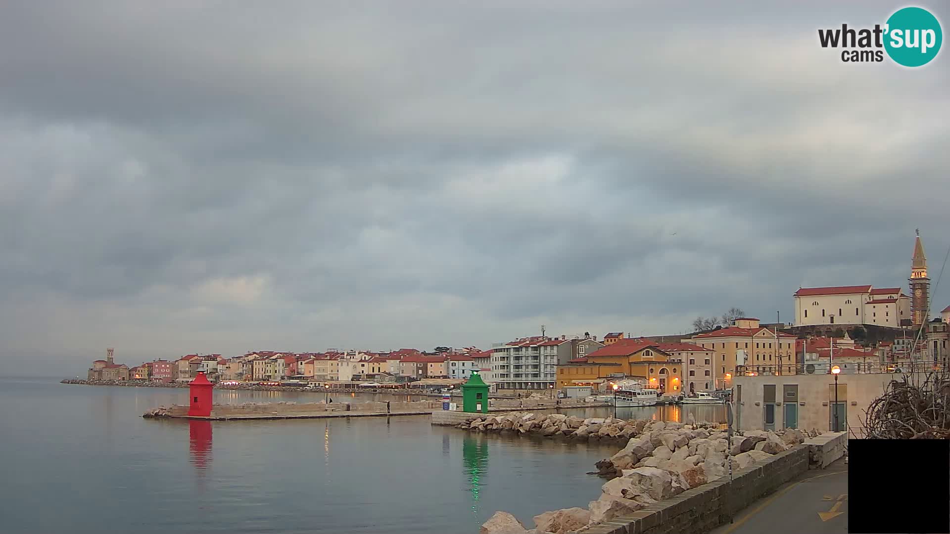 Piran – view to Punta and Mandrač