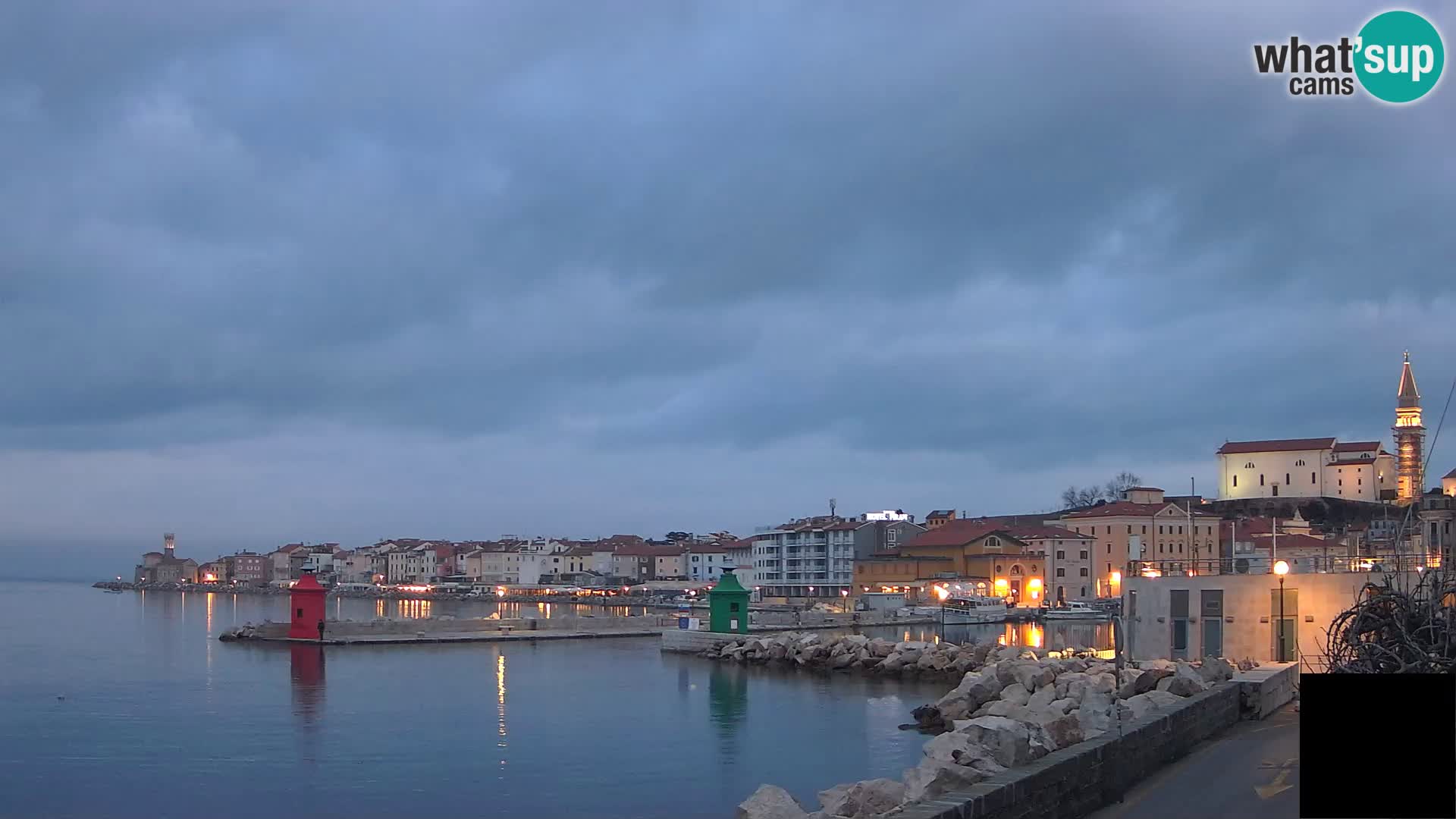 Piran – view to Punta and Mandrač