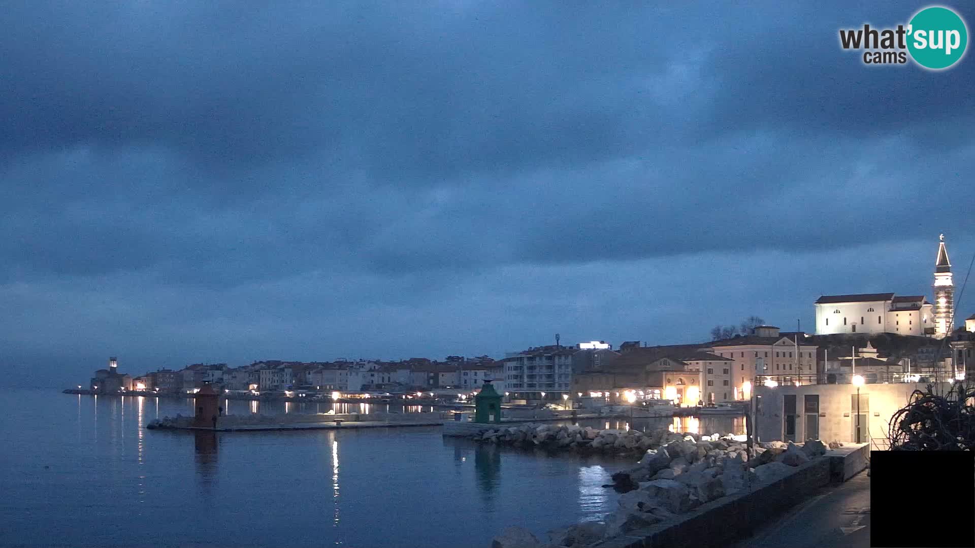 Piran – view to Punta and Mandrač