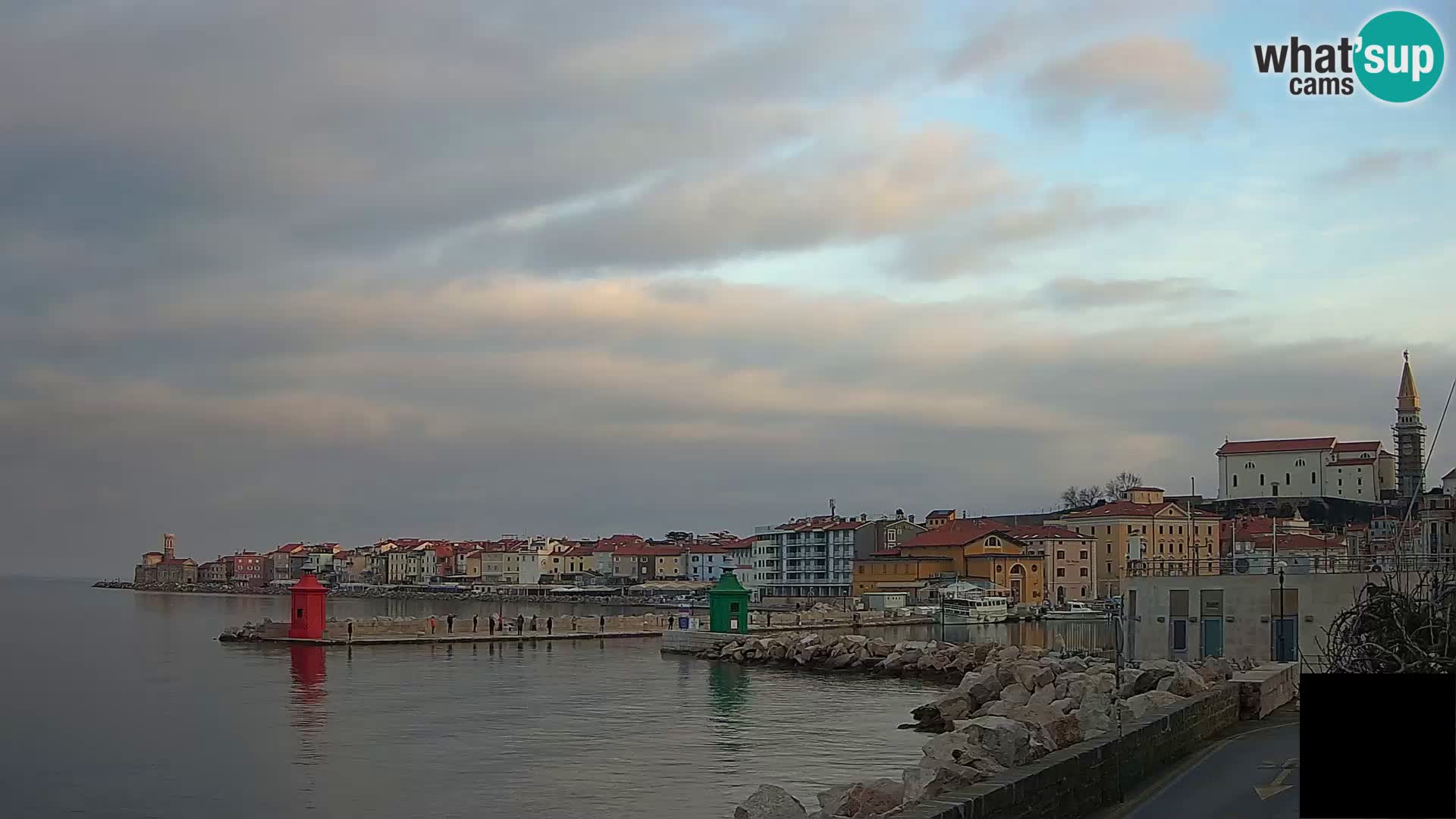 Piran – view to Punta and Mandrač