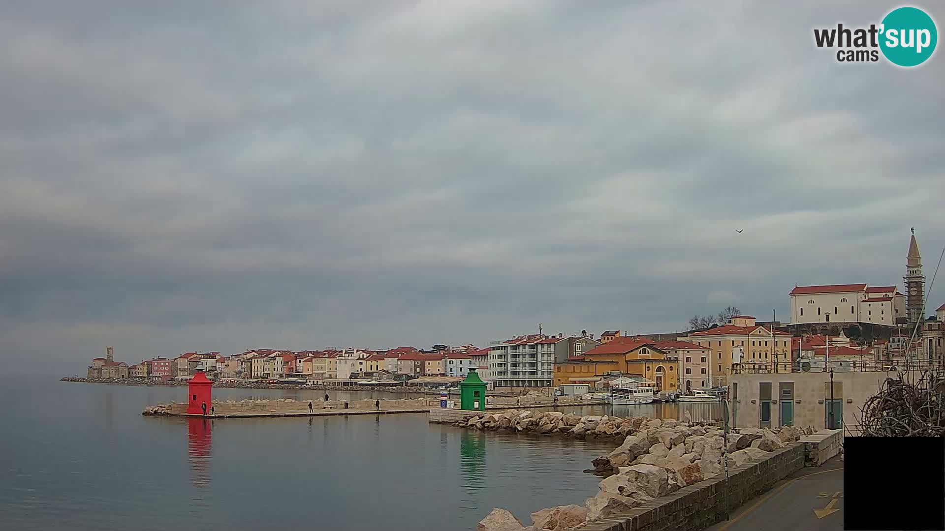 Piran – view to Punta and Mandrač