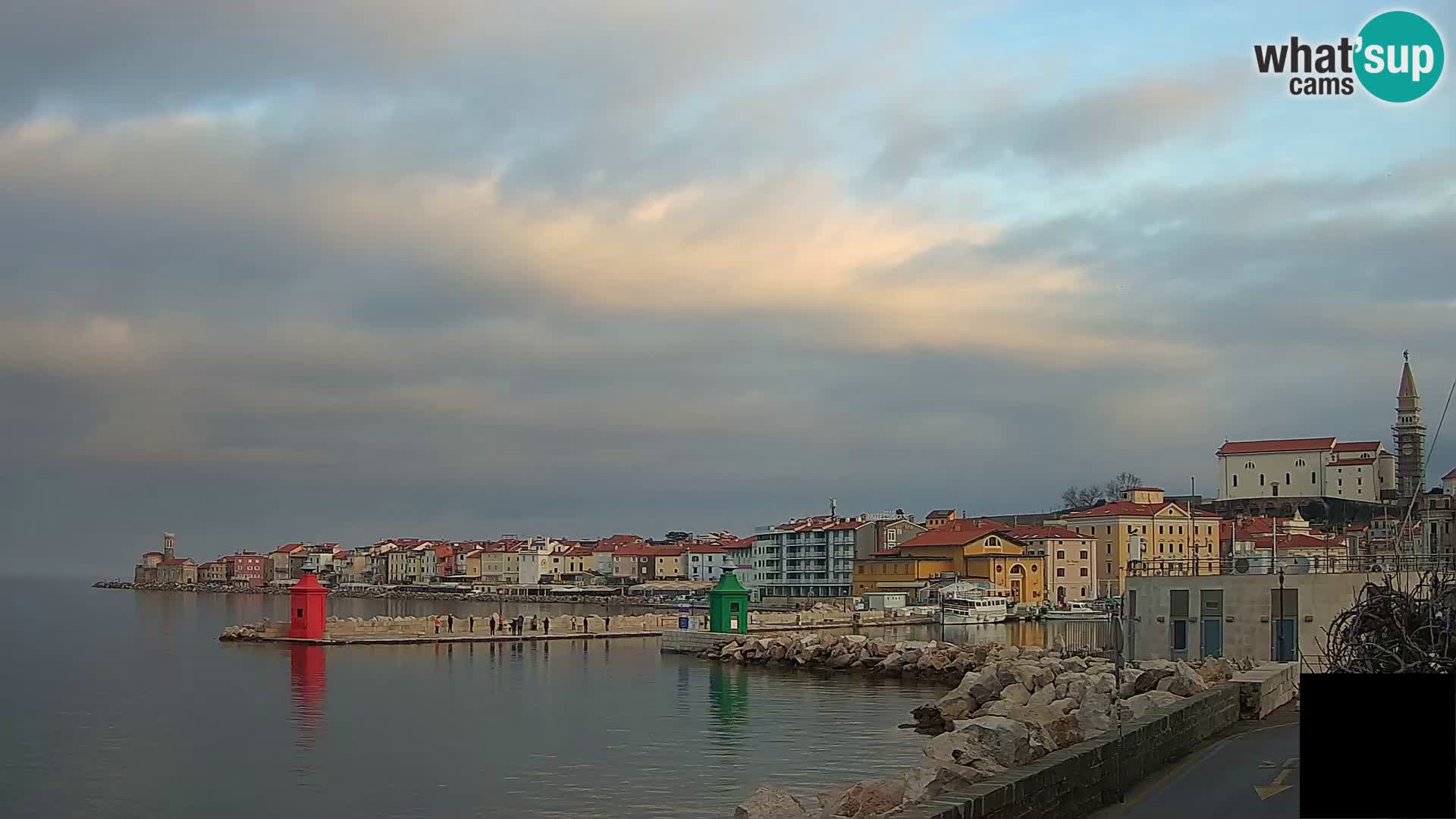 Piran – view to Punta and Mandrač