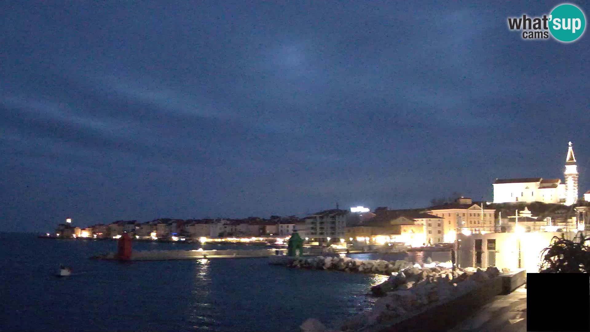 Piran – view to Punta and Mandrač