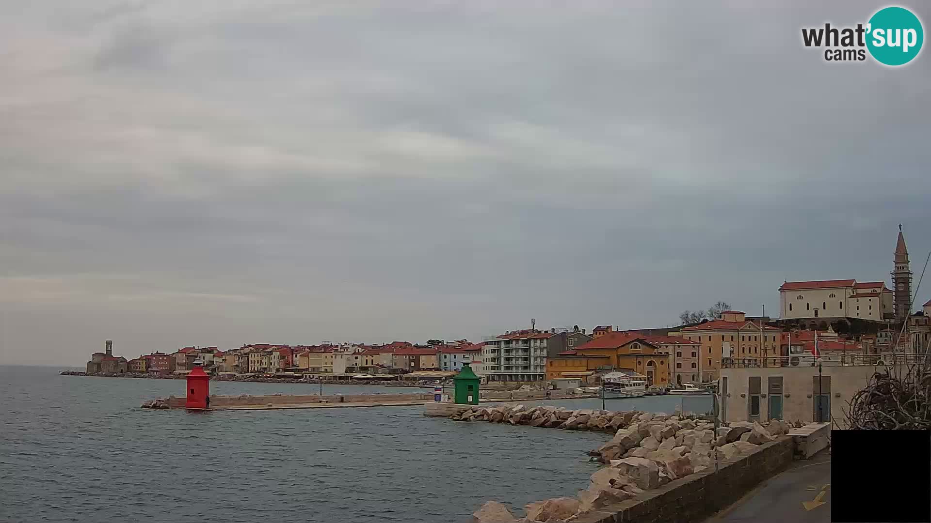 Piran – view to Punta and Mandrač