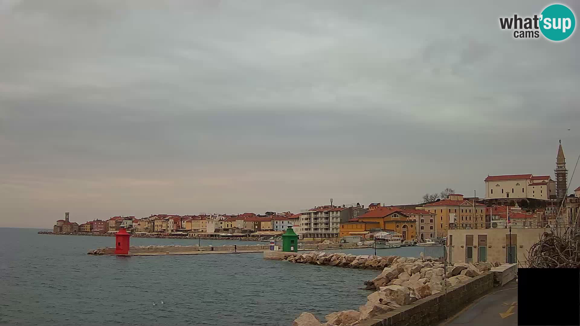 Piran – view to Punta and Mandrač