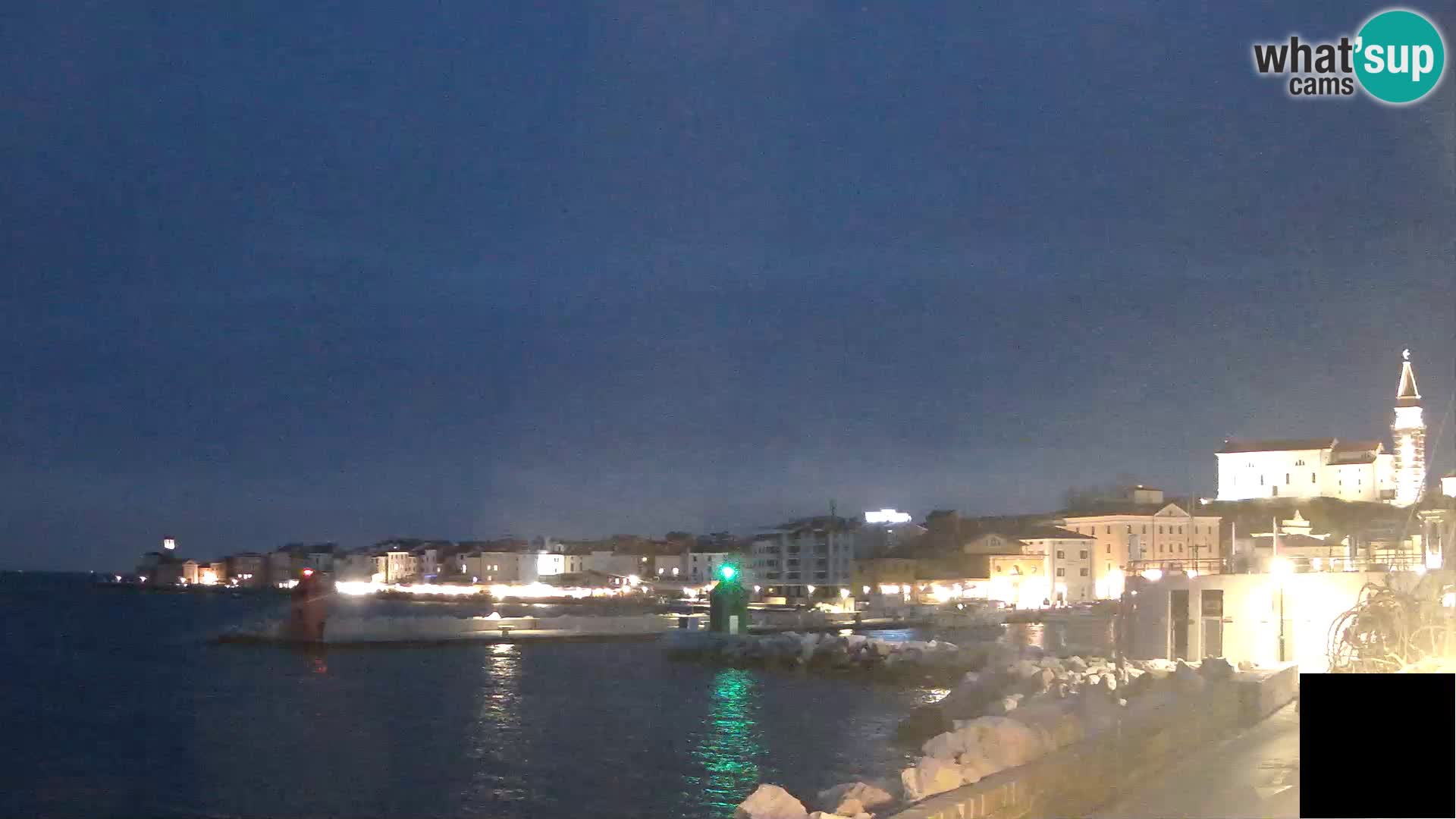 Piran – view to Punta and Mandrač