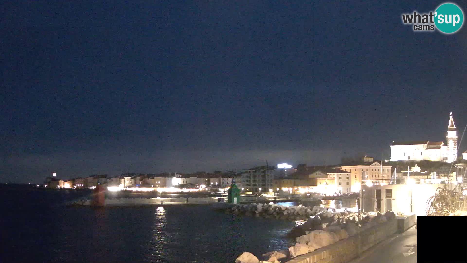 Piran – view to Punta and Mandrač