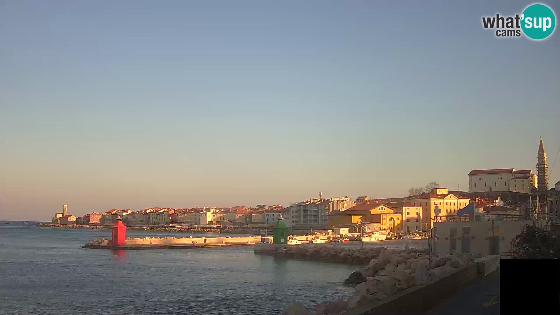 Piran – view to Punta and Mandrač