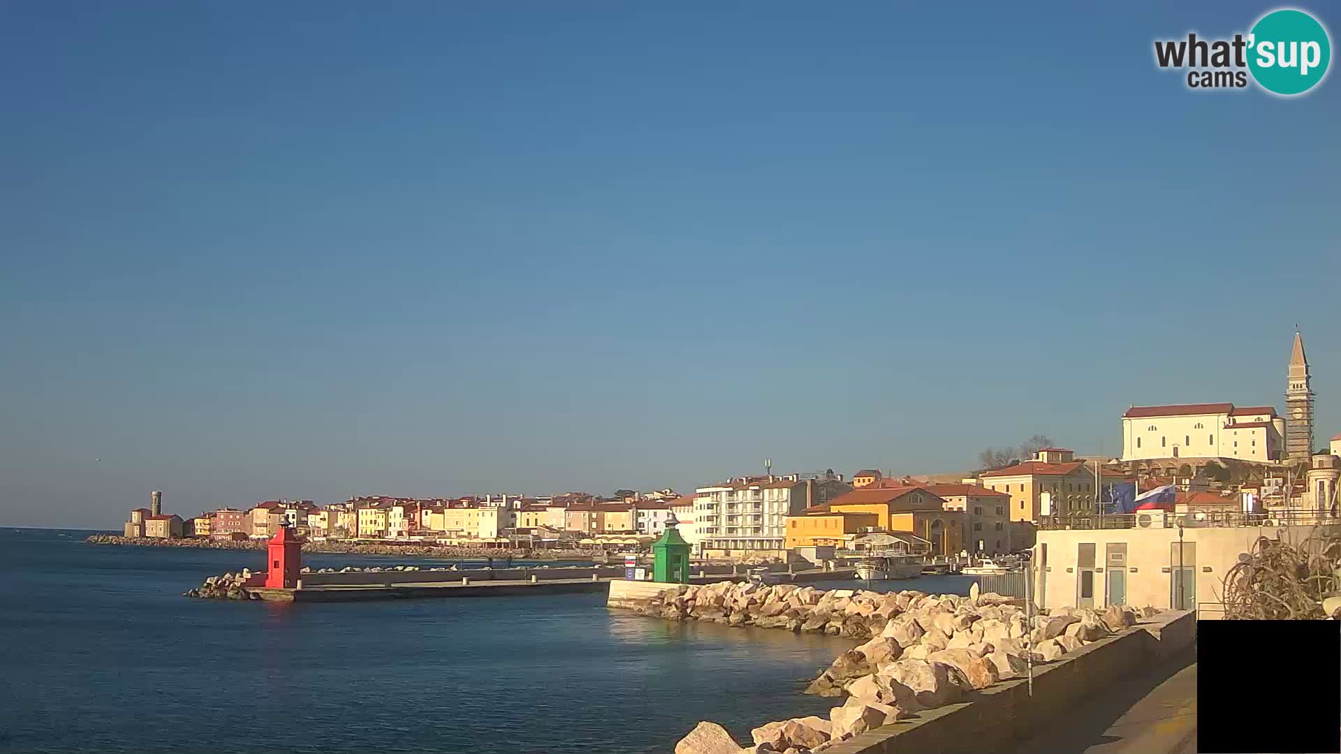 Piran – view to Punta and Mandrač