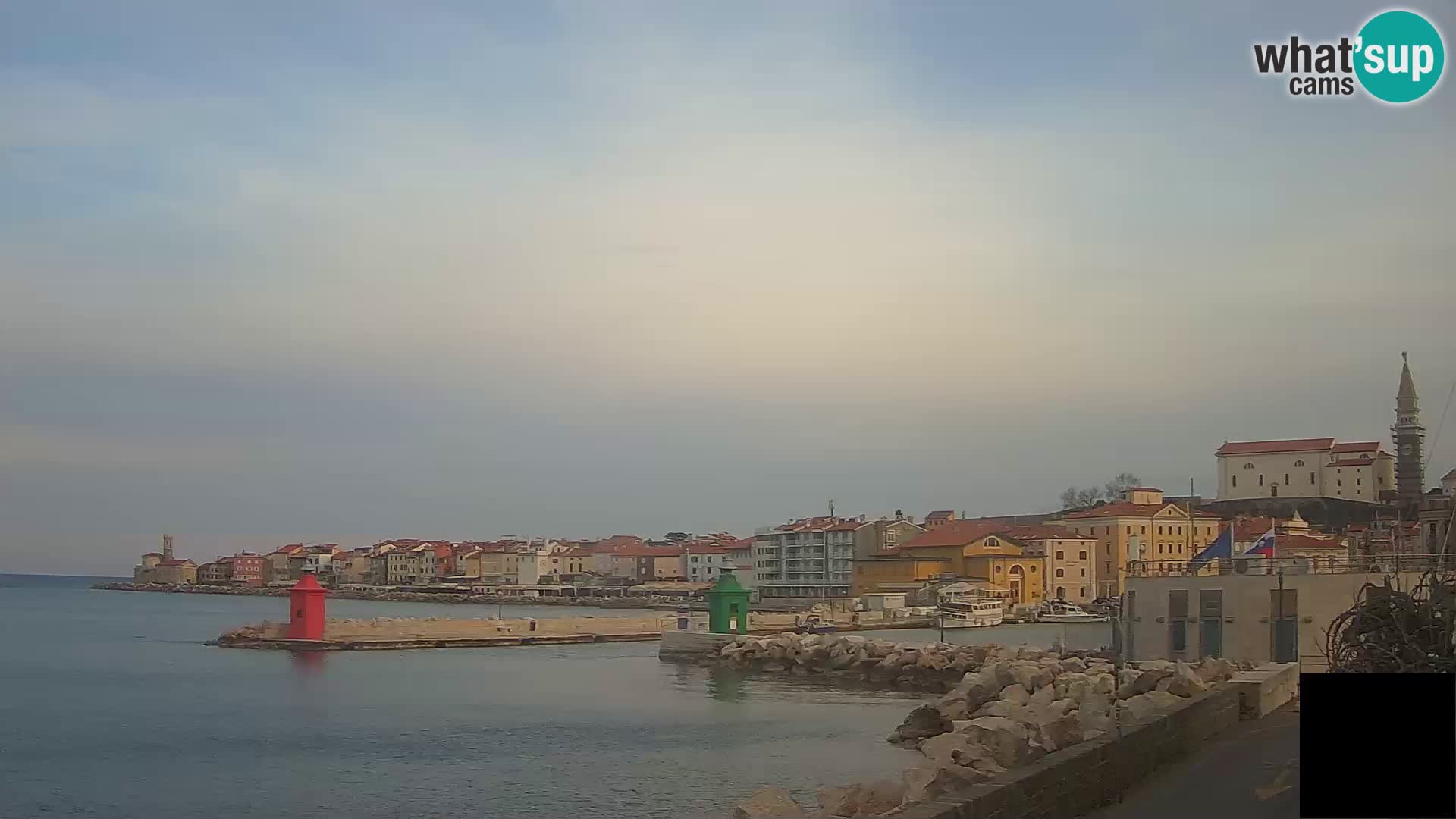 Piran – view to Punta and Mandrač