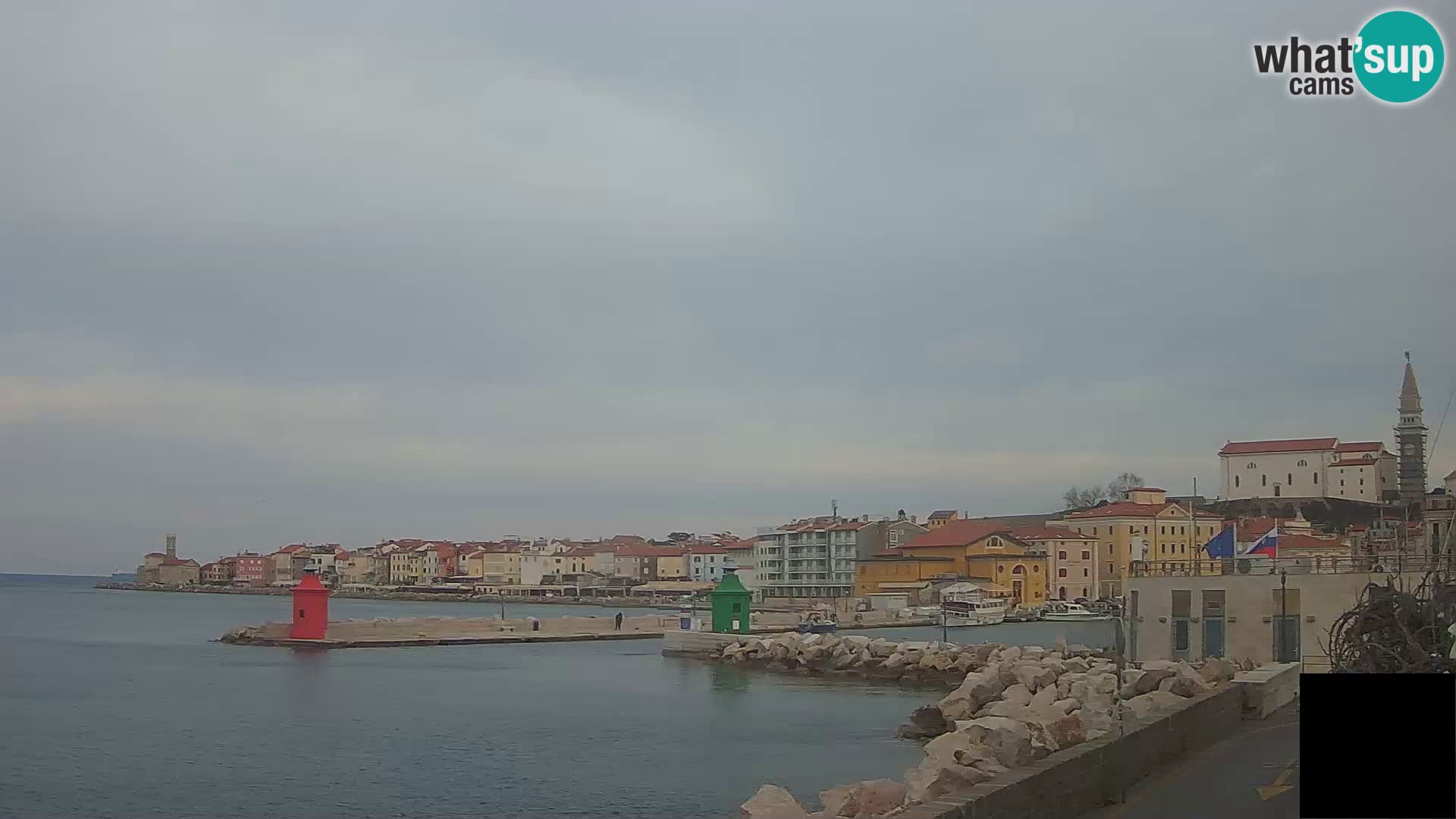 Piran – view to Punta and Mandrač