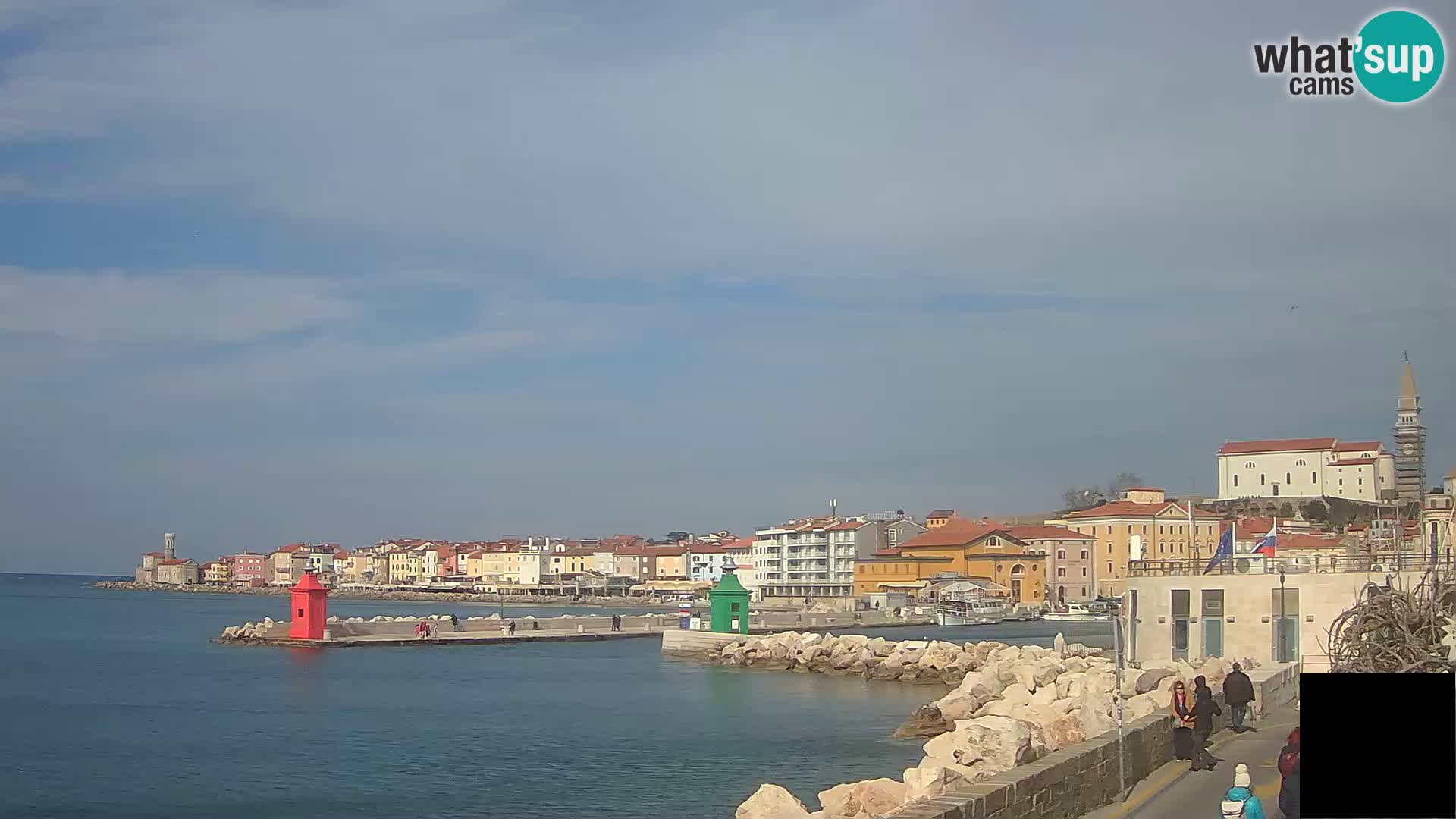 Piran – view to Punta and Mandrač