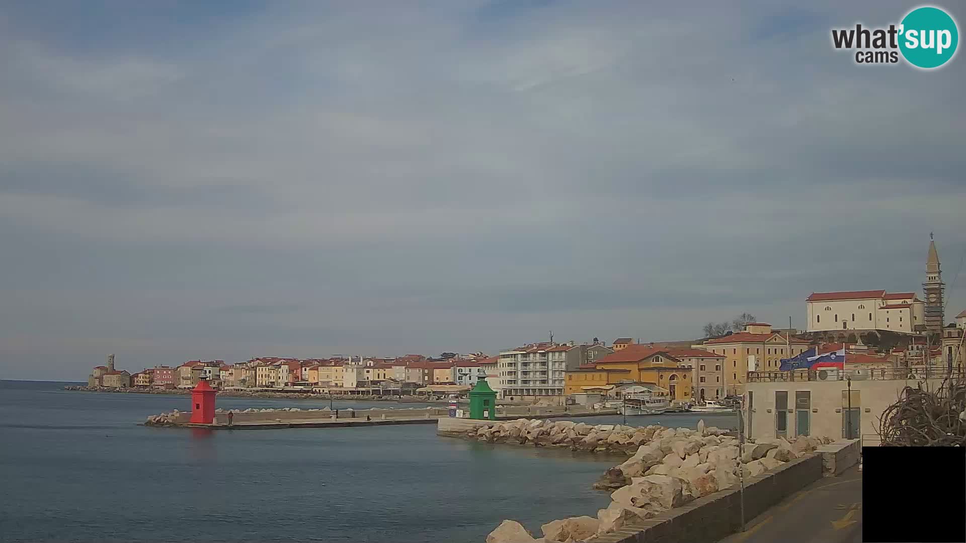 Piran – view to Punta and Mandrač