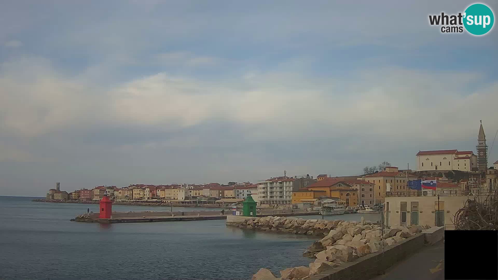 Piran – view to Punta and Mandrač