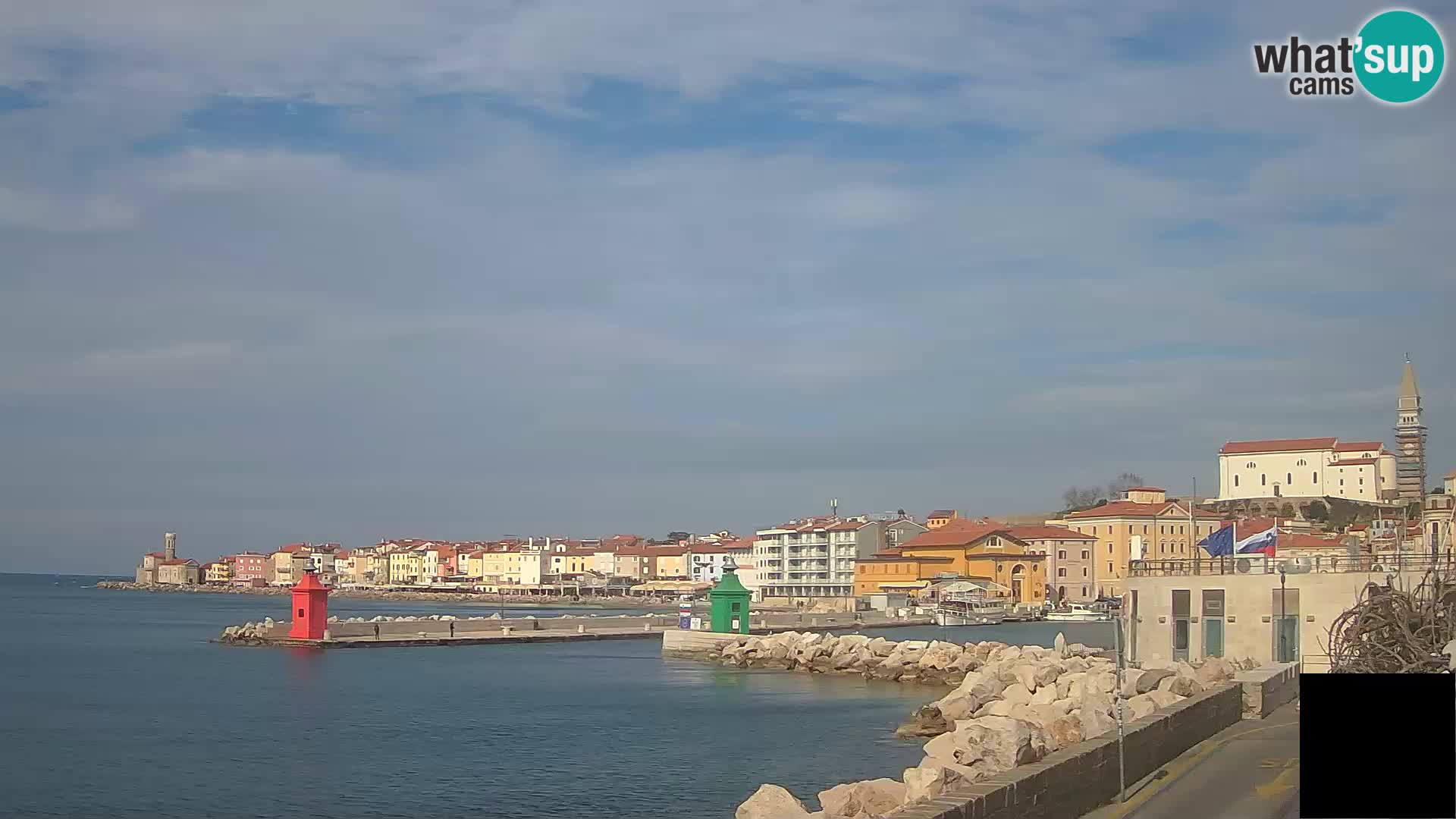 Pirano – vista verso la Punta e il “Mandrač”