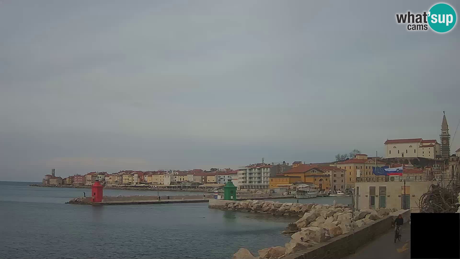 Piran – view to Punta and Mandrač