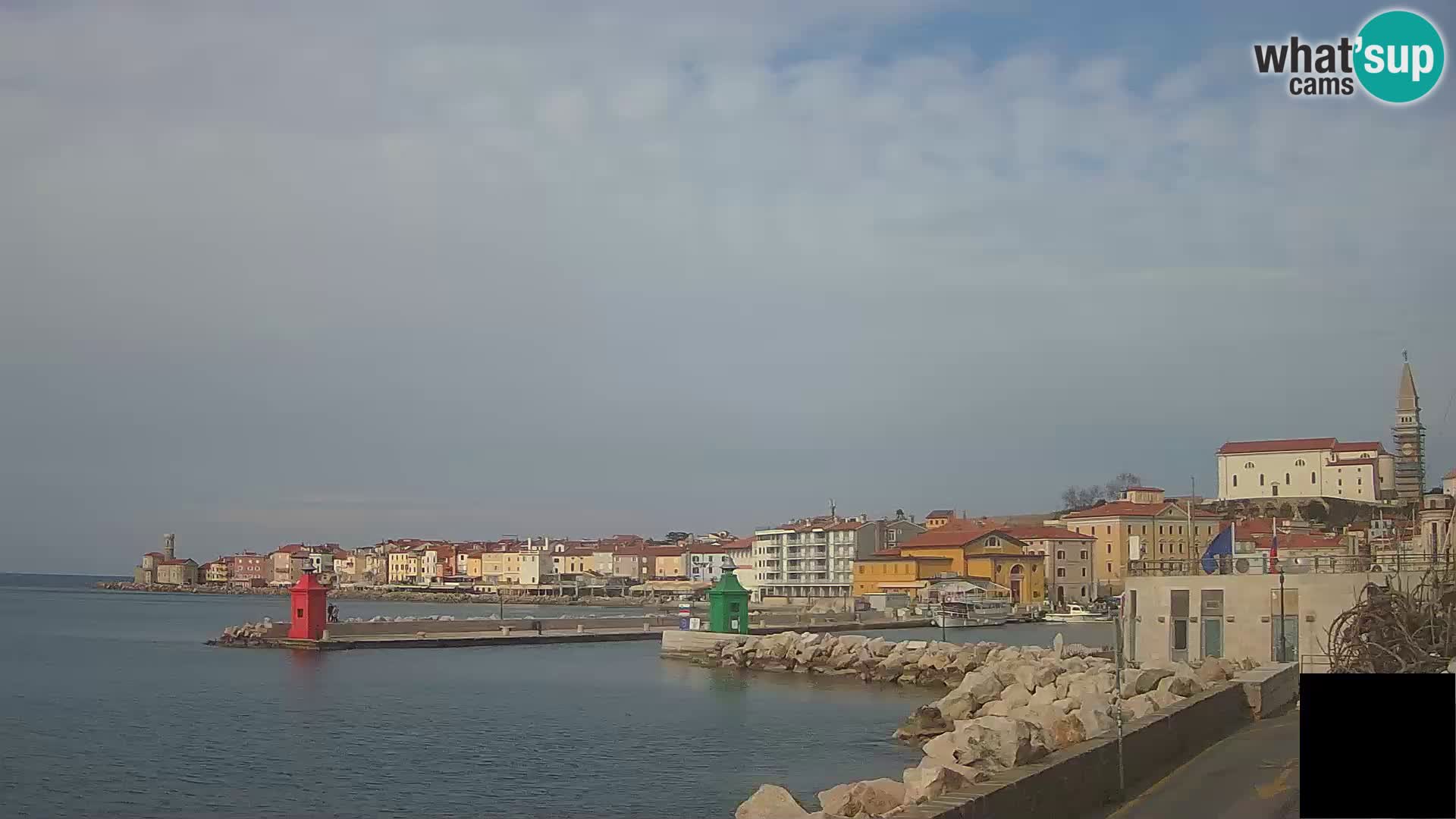 Piran – view to Punta and Mandrač