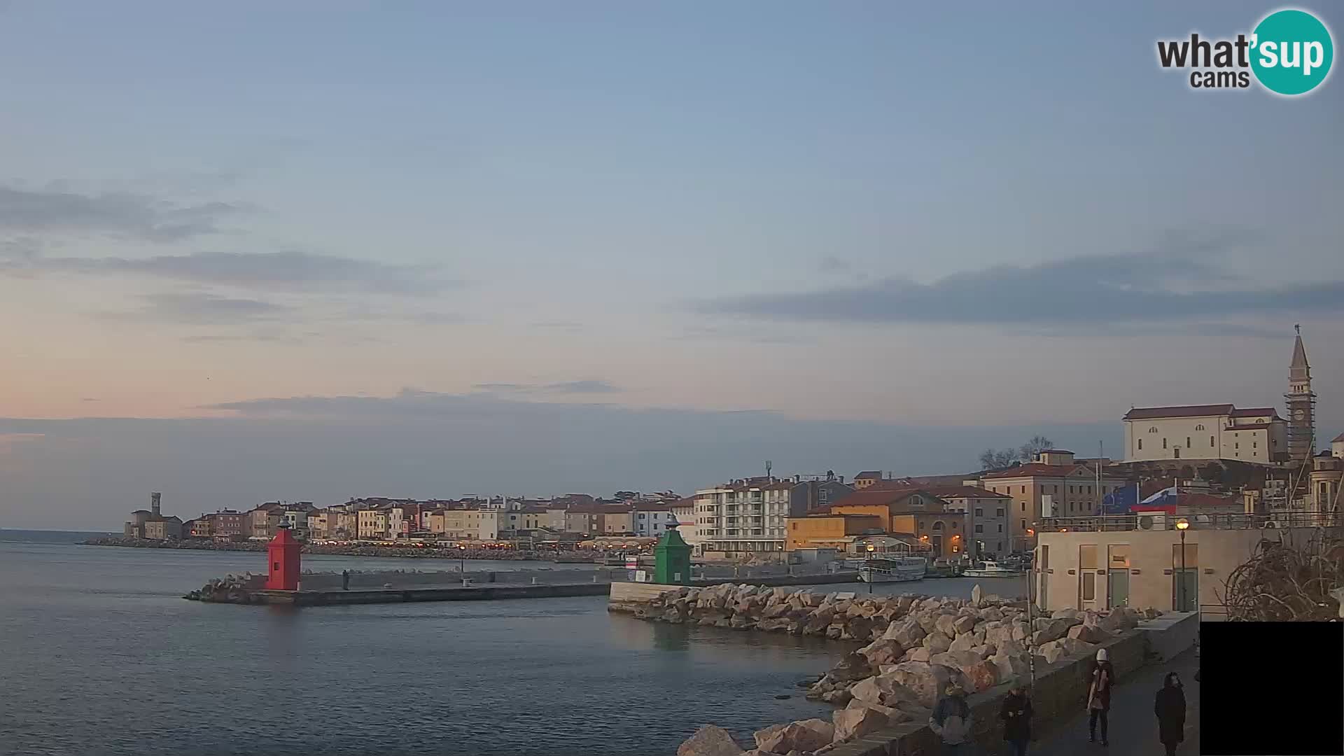 Piran – view to Punta and Mandrač