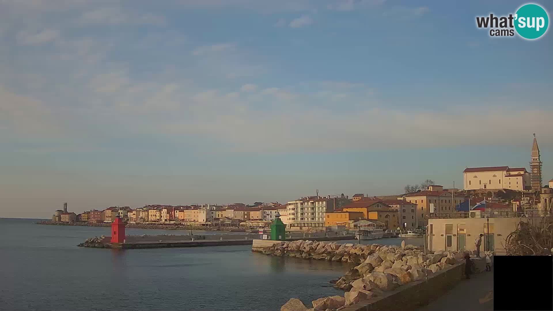 Piran – view to Punta and Mandrač