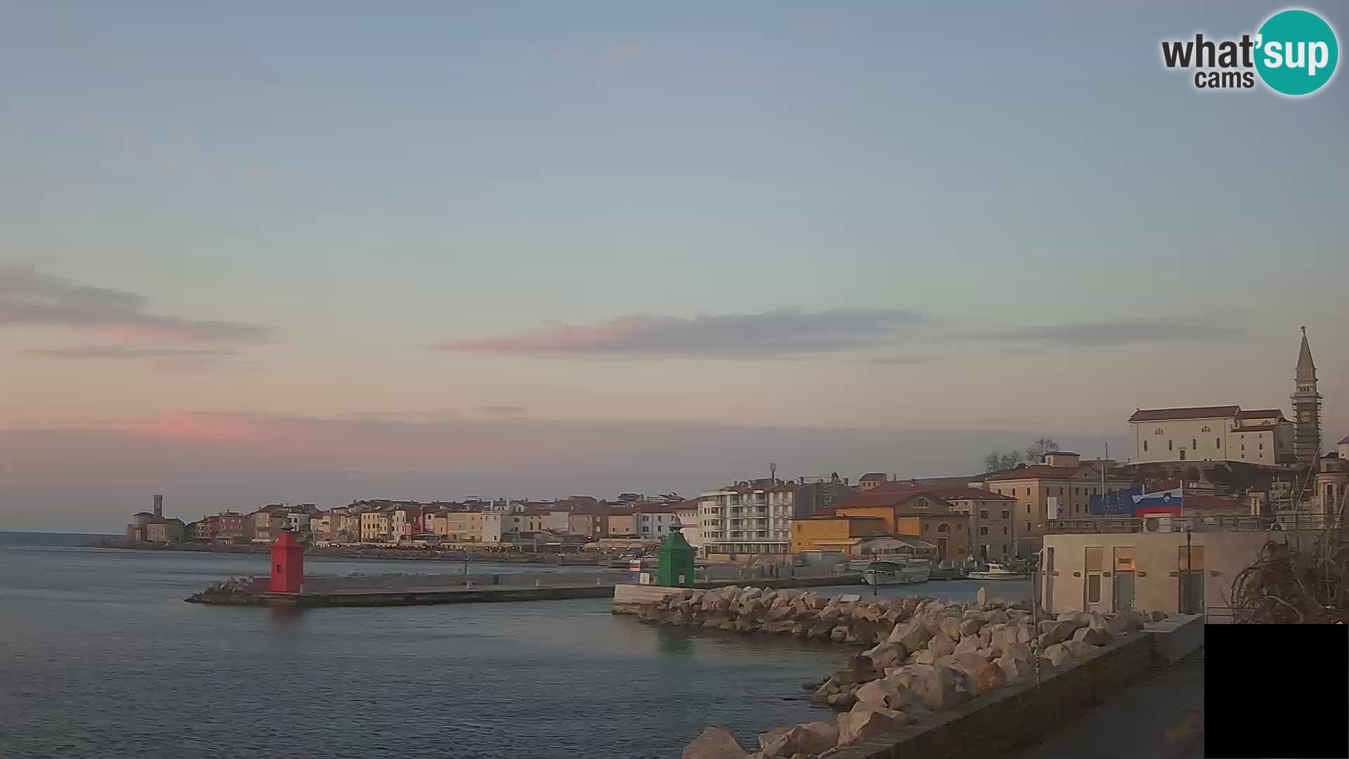 Piran – view to Punta and Mandrač