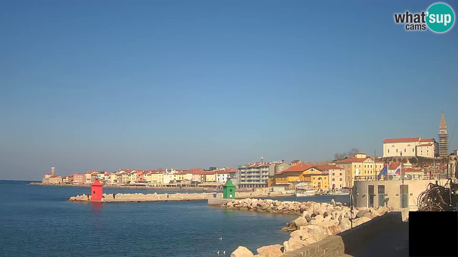 Piran – view to Punta and Mandrač