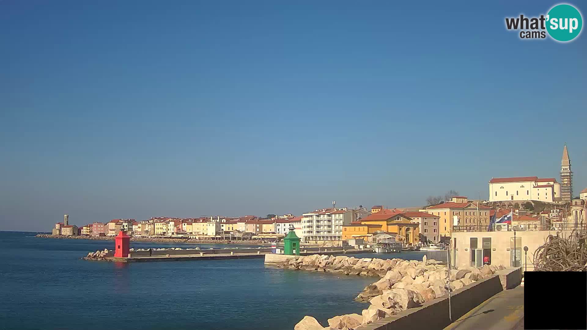 Piran – view to Punta and Mandrač