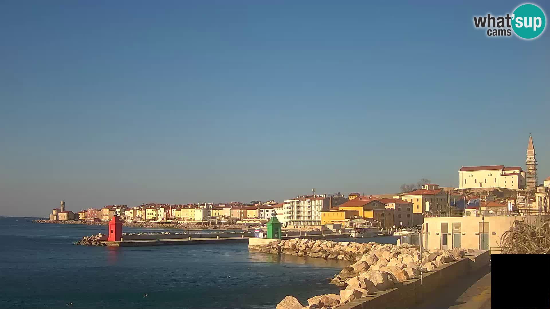 Piran – view to Punta and Mandrač