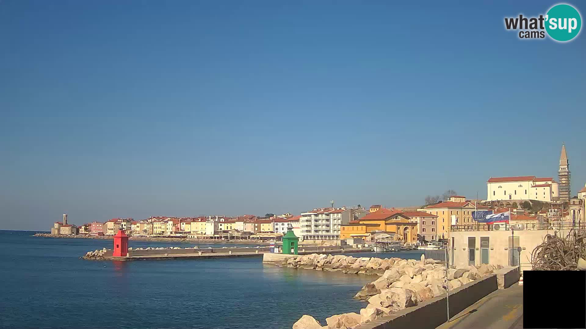 Piran – view to Punta and Mandrač