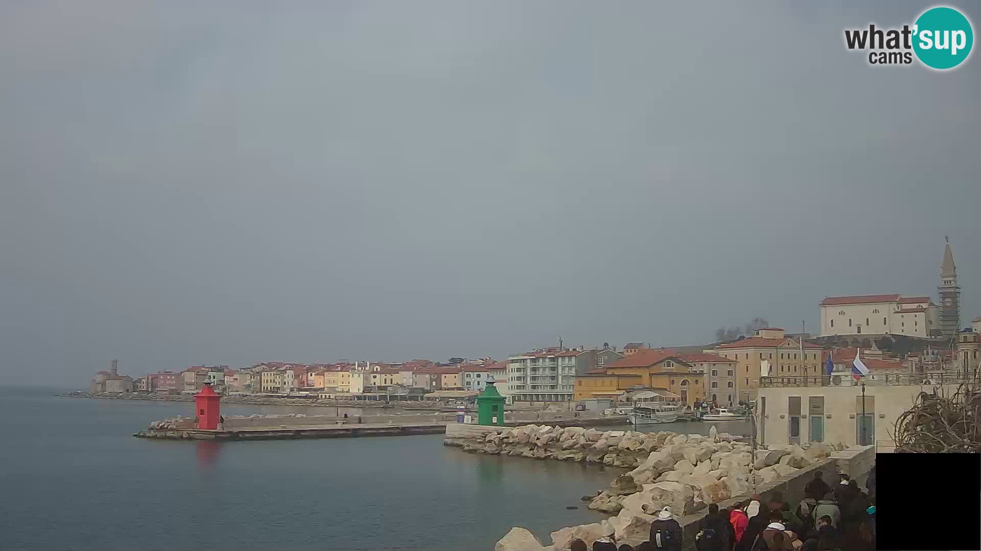 Piran – view to Punta and Mandrač