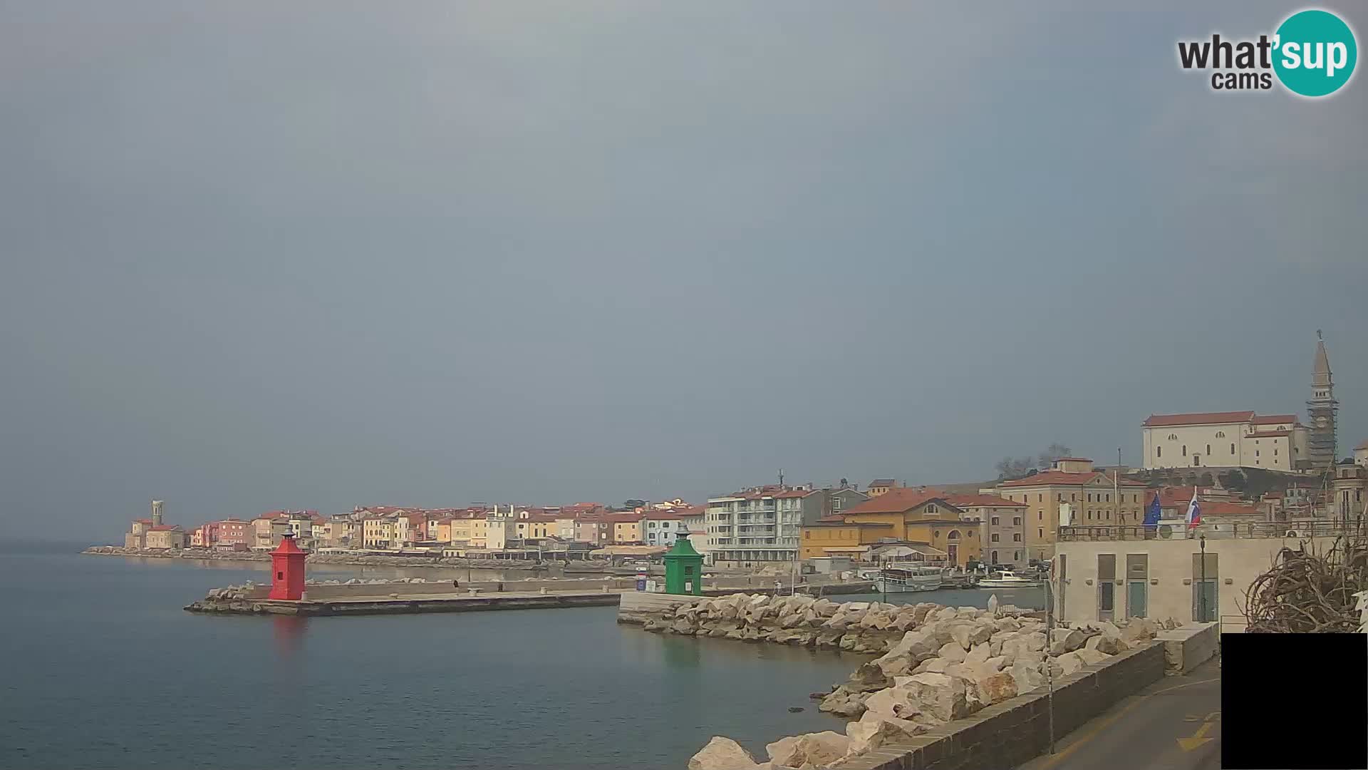 Piran – view to Punta and Mandrač