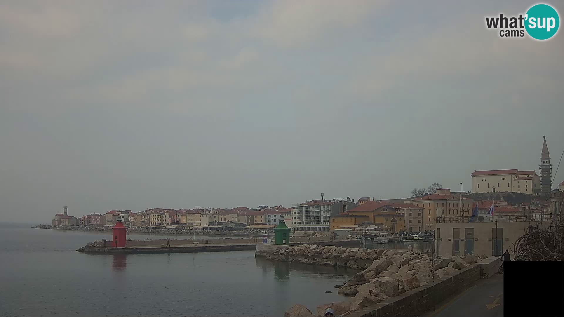 Piran – view to Punta and Mandrač