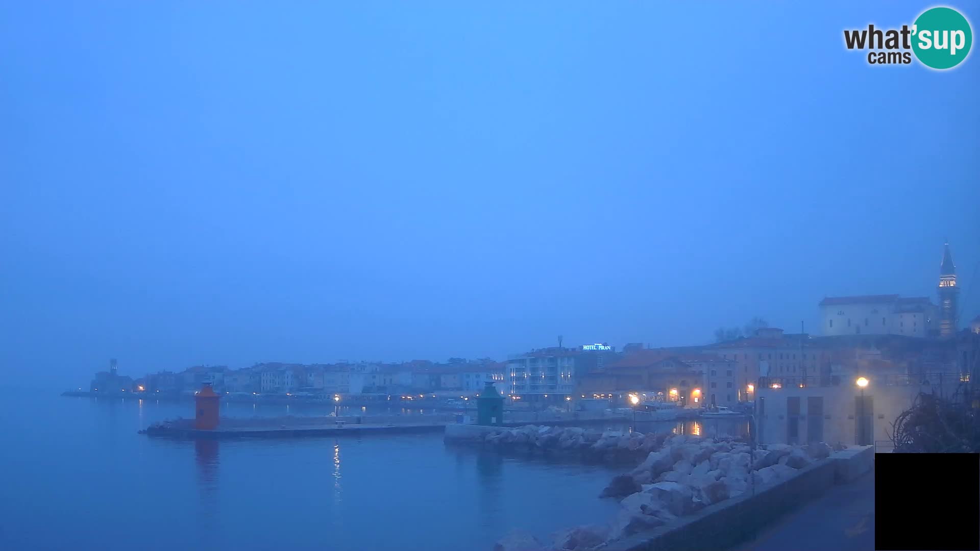 Piran – view to Punta and Mandrač