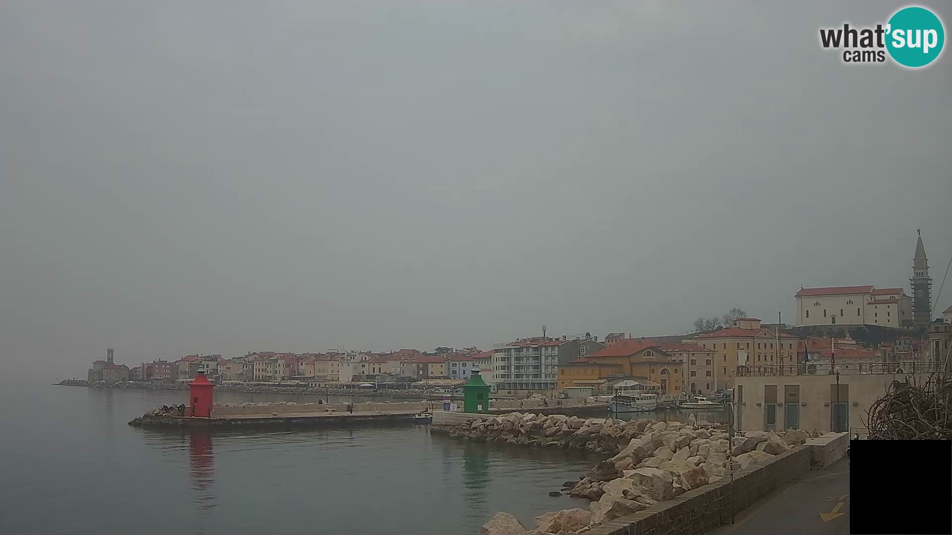 Piran – view to Punta and Mandrač