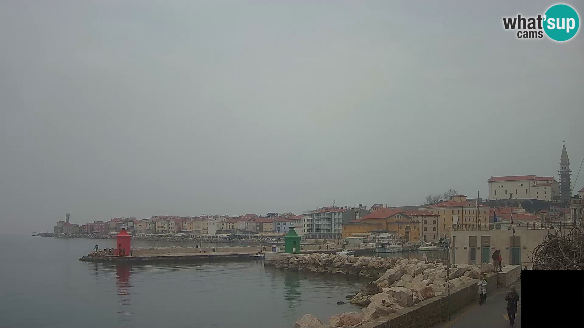 Piran – view to Punta and Mandrač