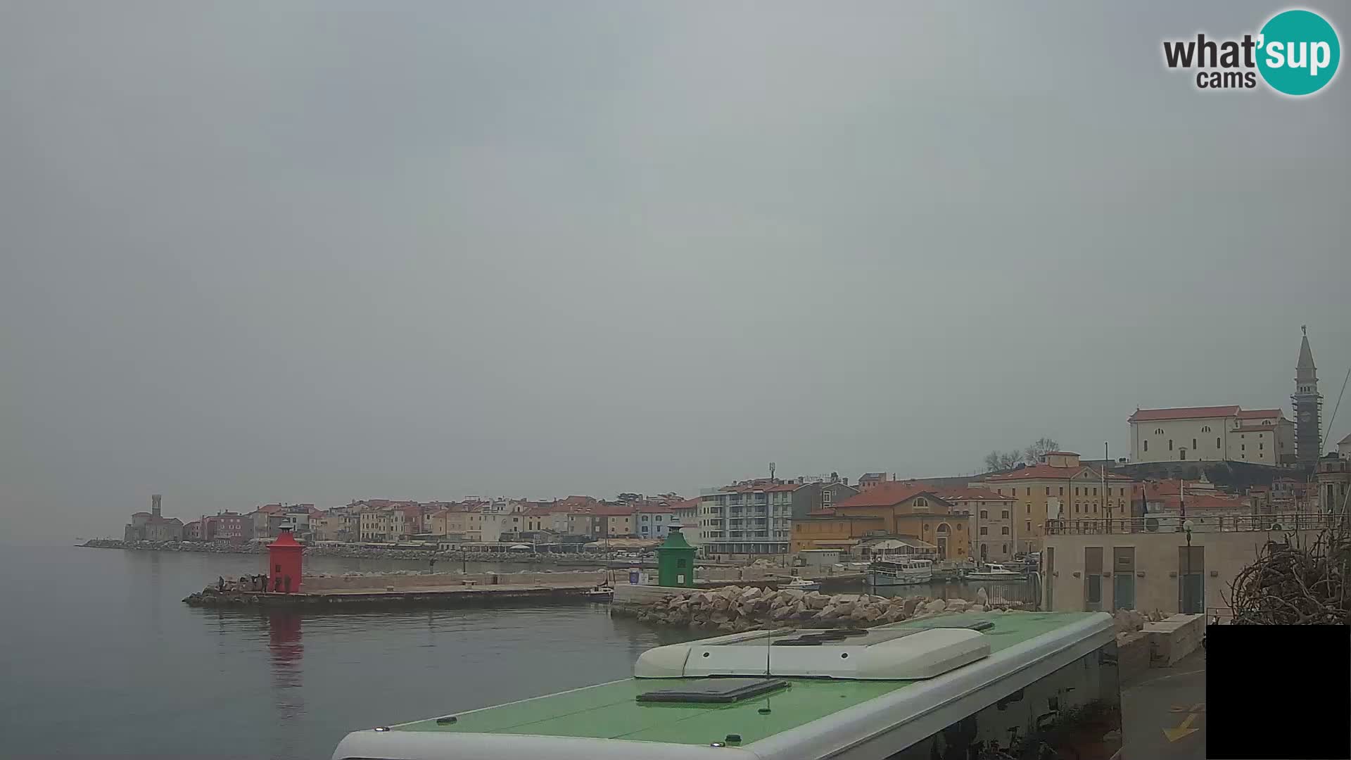 Piran – view to Punta and Mandrač